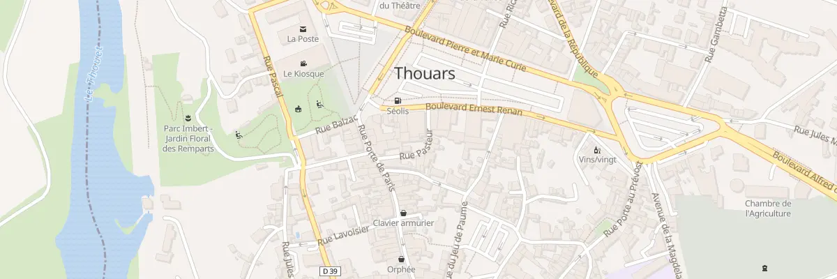 Plan du 7 Rue Pasteur à Thouars