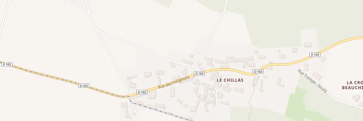 Plan du 2 Che du Bas Villain Sud à Luzay