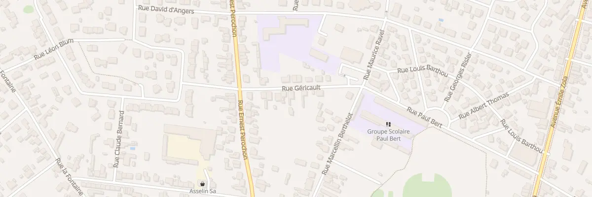 Plan du 14 Rue Géricault à Thouars