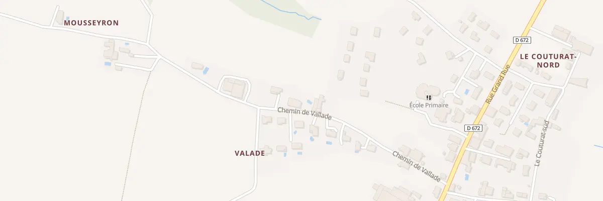Plan du 10 Che de Vallade au Pian-sur-Garonne