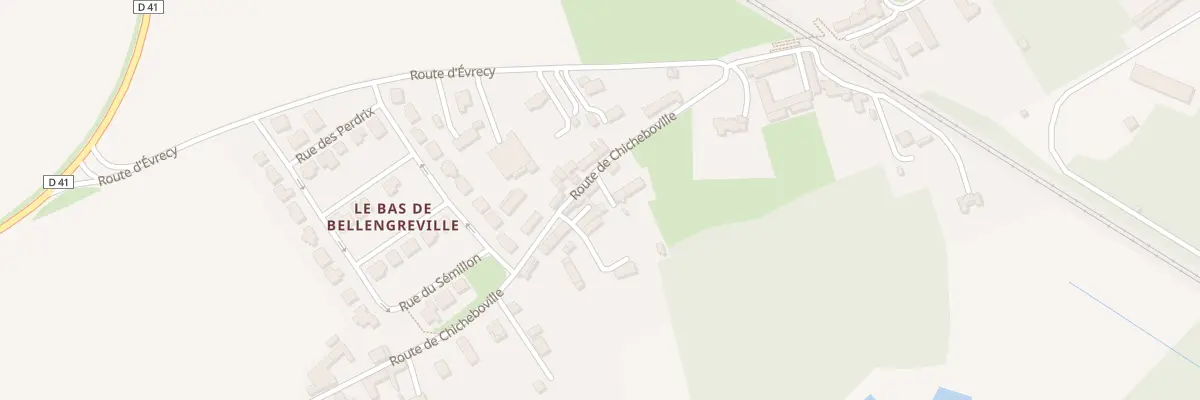 Plan du 5 Rte de Chicheboville à Bellengreville