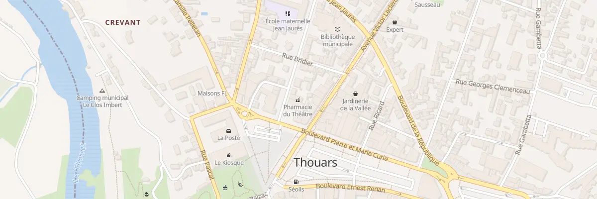 Plan du 4 Bd Bergeon à Thouars