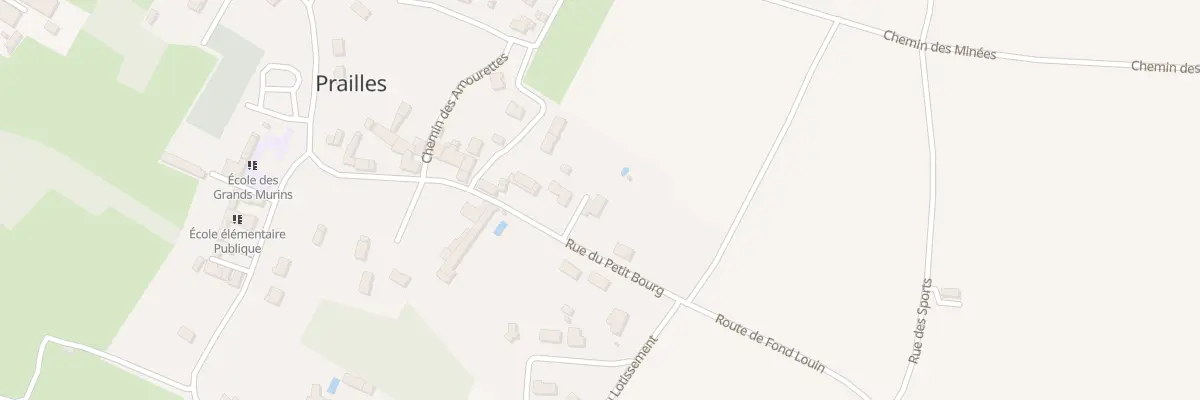 Plan du 25 Rue du Petit Bourg à Prailles-La Couarde