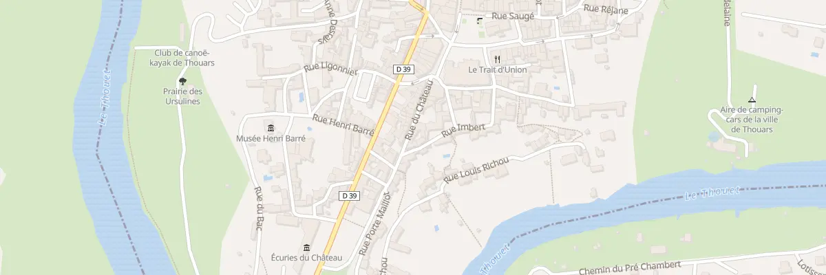 Plan du 20 Rue du Château à Thouars