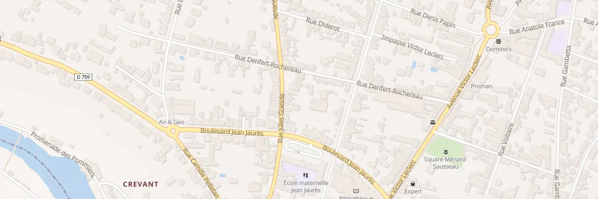 Plan du 38 Rue Jules Guesde à Thouars