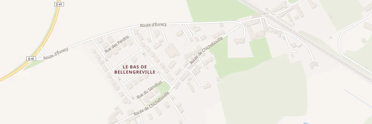 Plan du 14 Rte de Chicheboville à Bellengreville