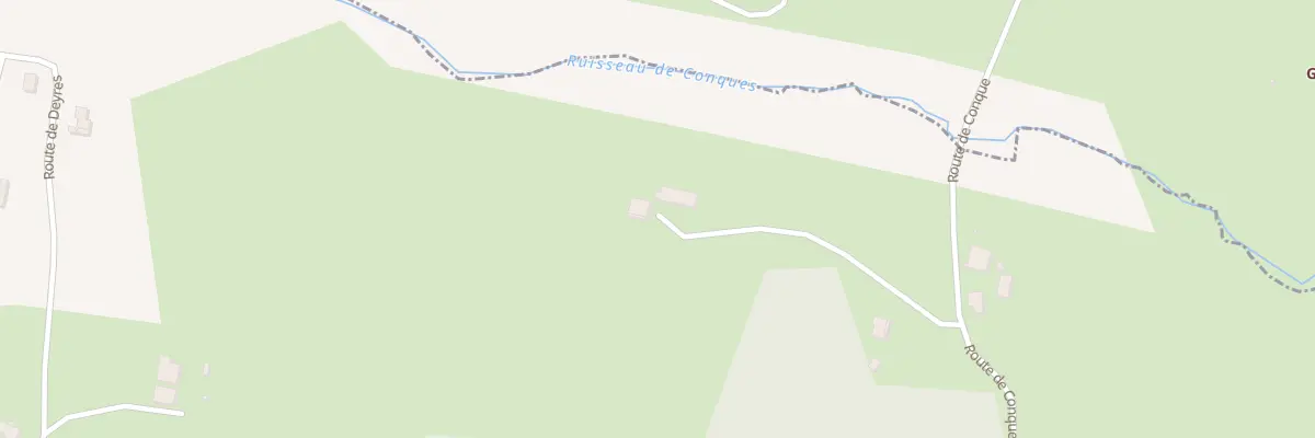 Plan du 1407 Rte de Conque à Cudos