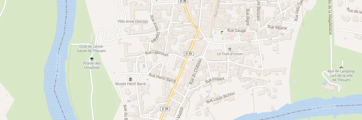 Plan du 1 Rue Ligonnier à Thouars