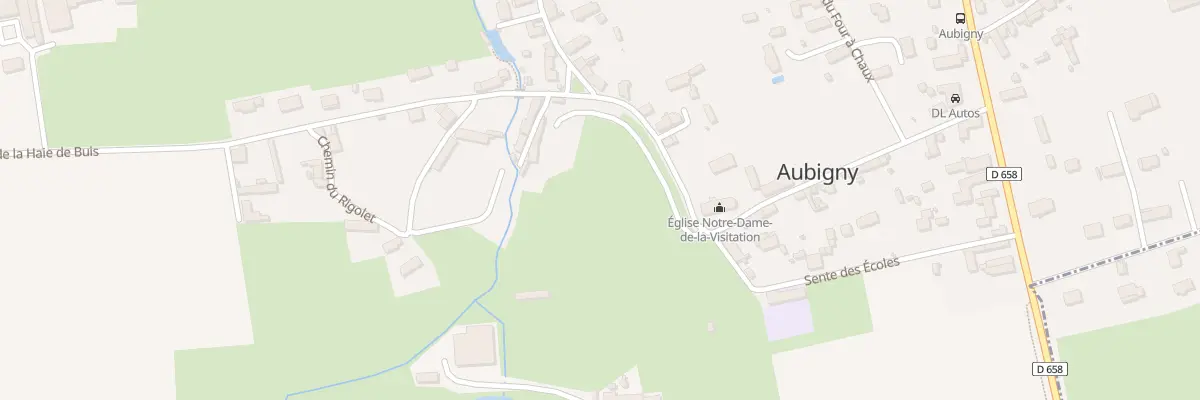 Plan du 2 Pl du Puits à Aubigny