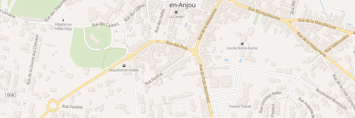 Plan du 8 Rue Fautras à Beaufort-en-Anjou