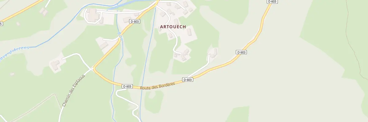 Plan du 23 Rte des Bordères à Arrens-Marsous