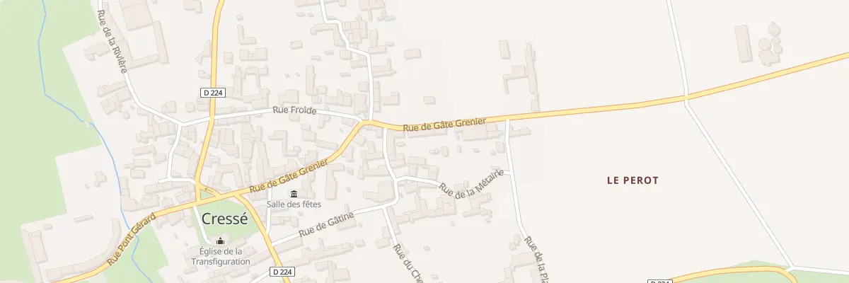 Plan du 48A Rue de Gate Grenier à Cressé