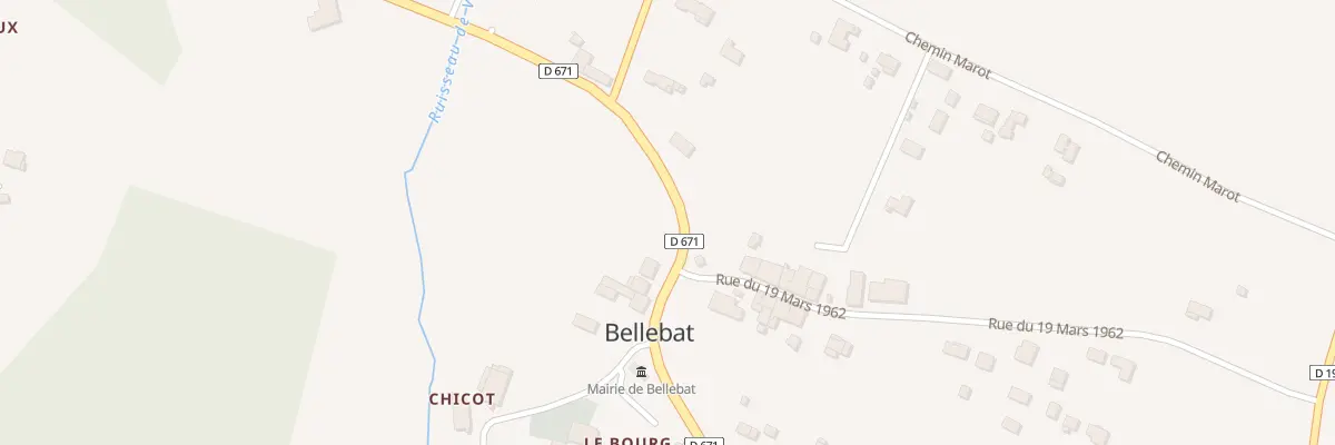 Plan du 2B Rue du Bourg à Bellebat