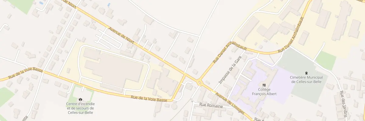 Plan du 6 Av de Niort à Celles-sur-Belle