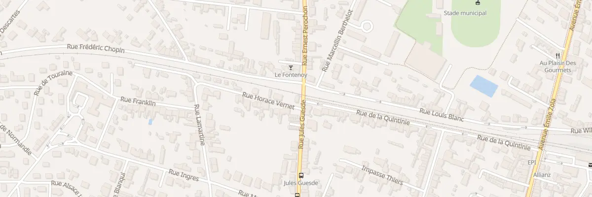 Plan du 107 Rue Jules Guesde à Thouars