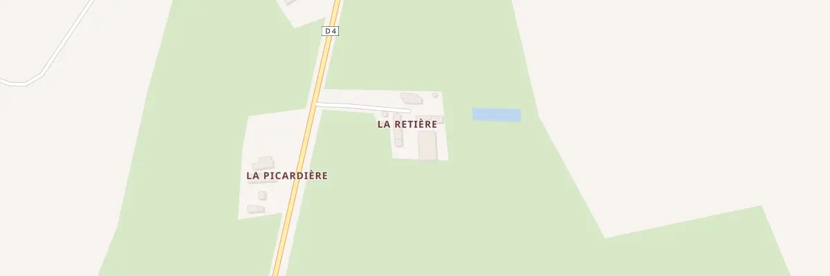 Plan du 1 La Retiere à Joué-en-Charnie