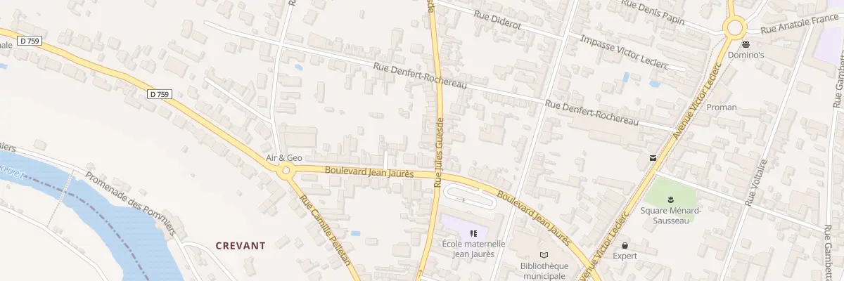 Plan du 46 Bd Jean Jaurès à Thouars