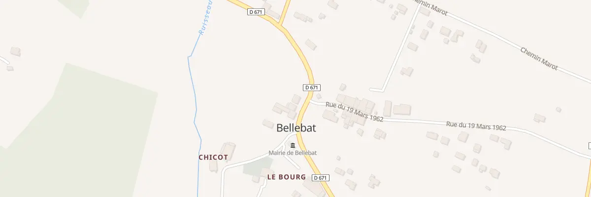 Plan du 9 George à Bellebat
