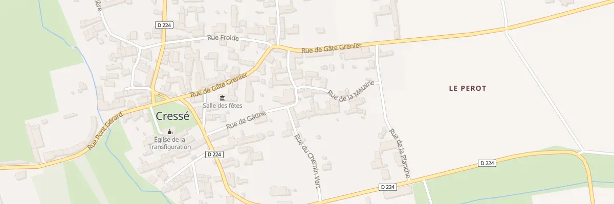 Plan du 15 Rue du Chemin Vert à Cressé