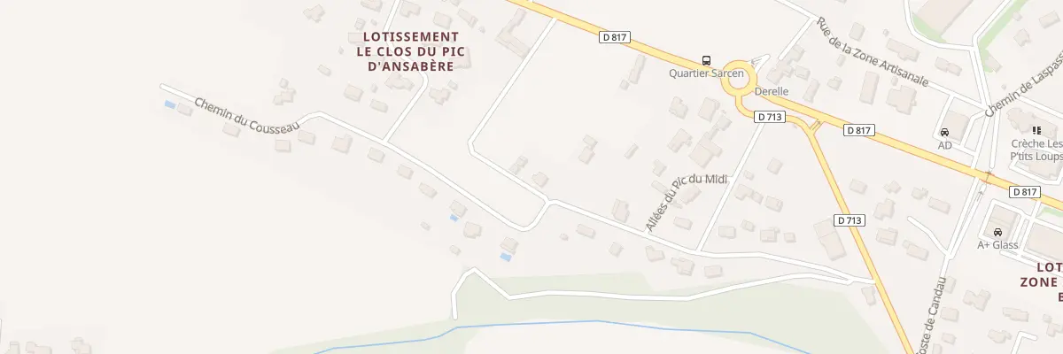 Plan du 10 Che du Cousseau à Nousty