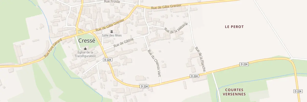 Plan du 27 Rue du Chemin Vert à Cressé