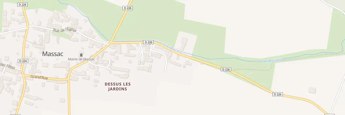 Plan du 5054 Le Bourg à Massac