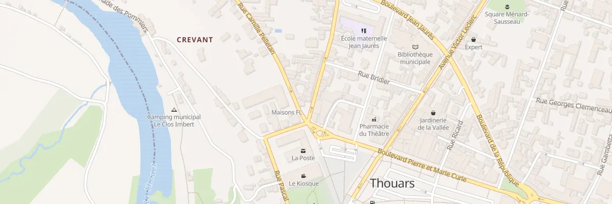 Plan du 1 Rue Jules Guesde à Thouars