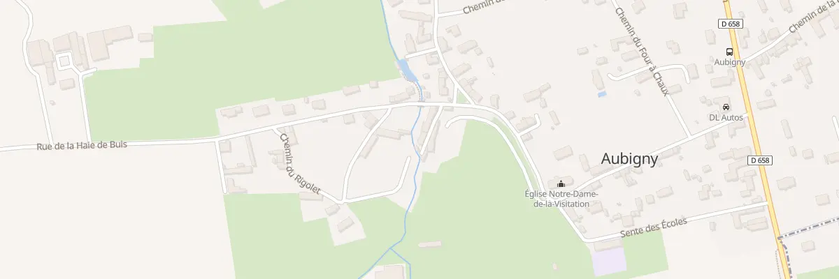 Plan du 5 Imp de la Raterie à Aubigny