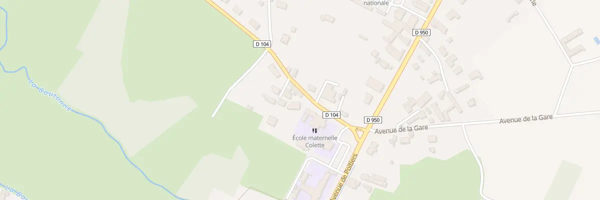 Plan du 2 Rte de Coulonges à Brioux-sur-Boutonne