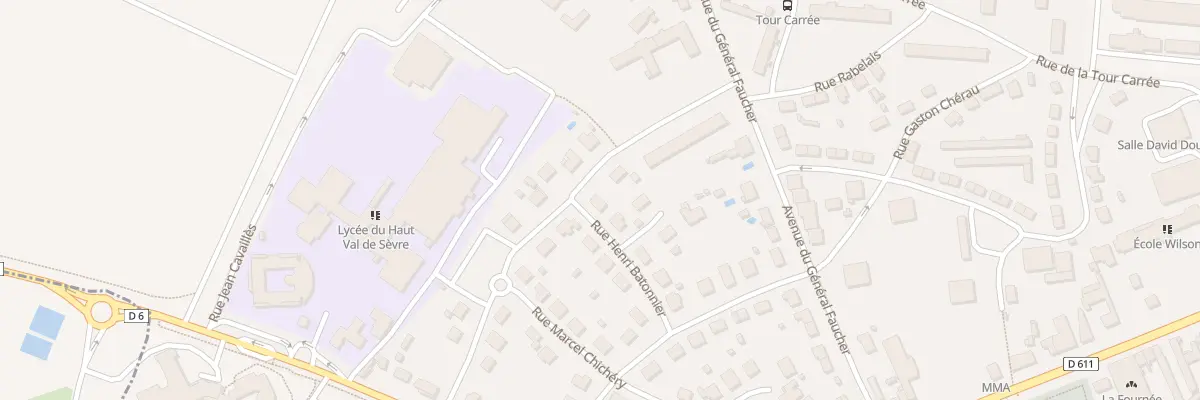 Plan du 1 Rue Henri Batonnier à Saint-Maixent-l’École