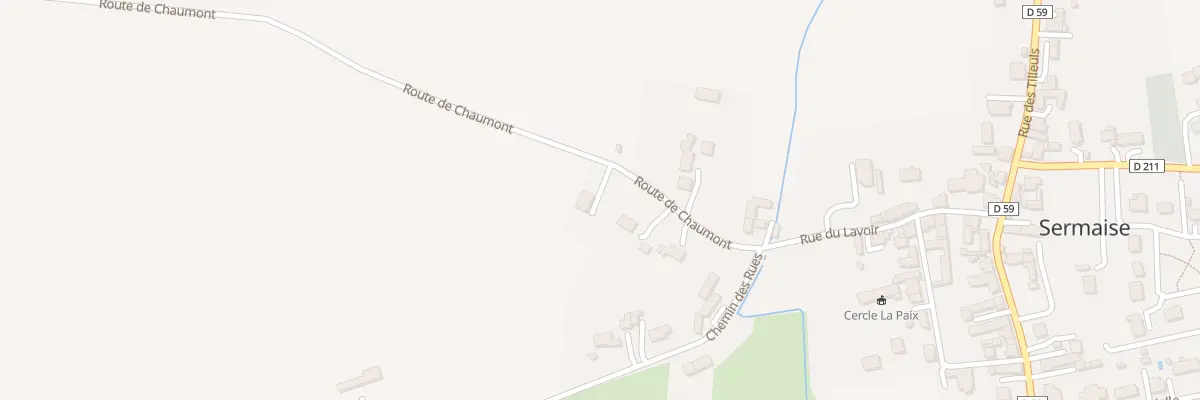 Plan du 6 Rte de Chaumont à Sermaise