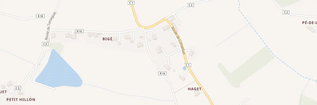 Plan du 500 Rte de Corneillan à Bernède