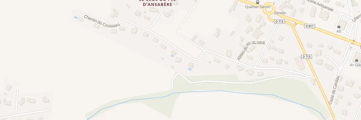 Plan du 15 Che du Cousseau à Nousty