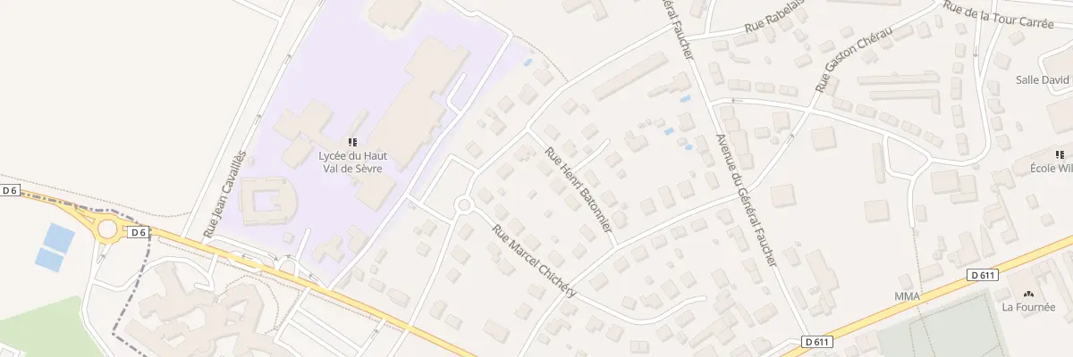 Plan du 2 Rue Henri Batonnier à Saint-Maixent-l’École