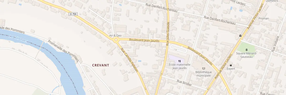 Plan du 23 Bd Jean Jaurès à Thouars