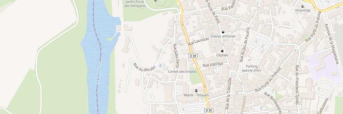 Plan du 15 Rue Jules Ferry à Thouars