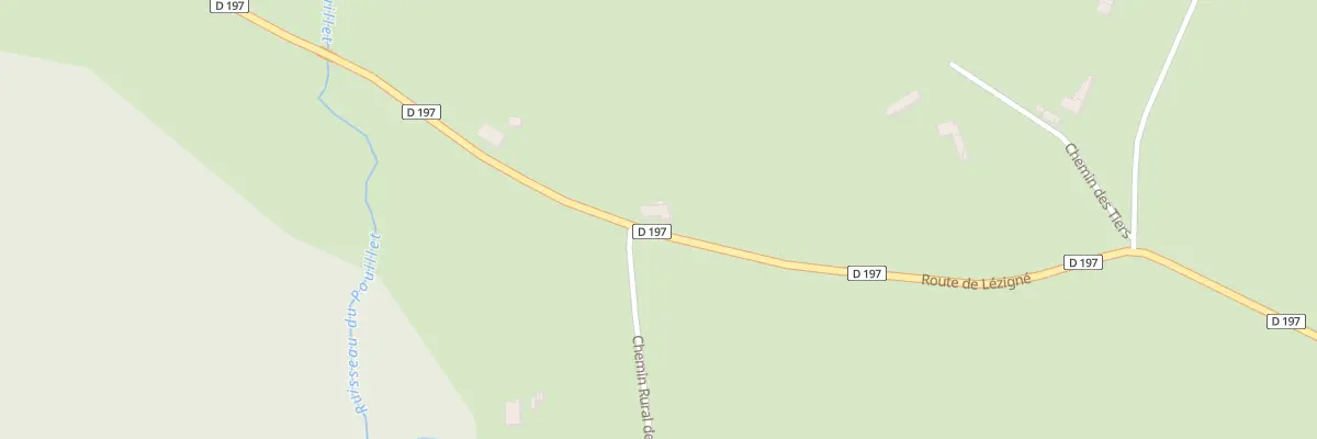 Plan du 4 Rte de Lézigné à Montigné-lès-Rairies