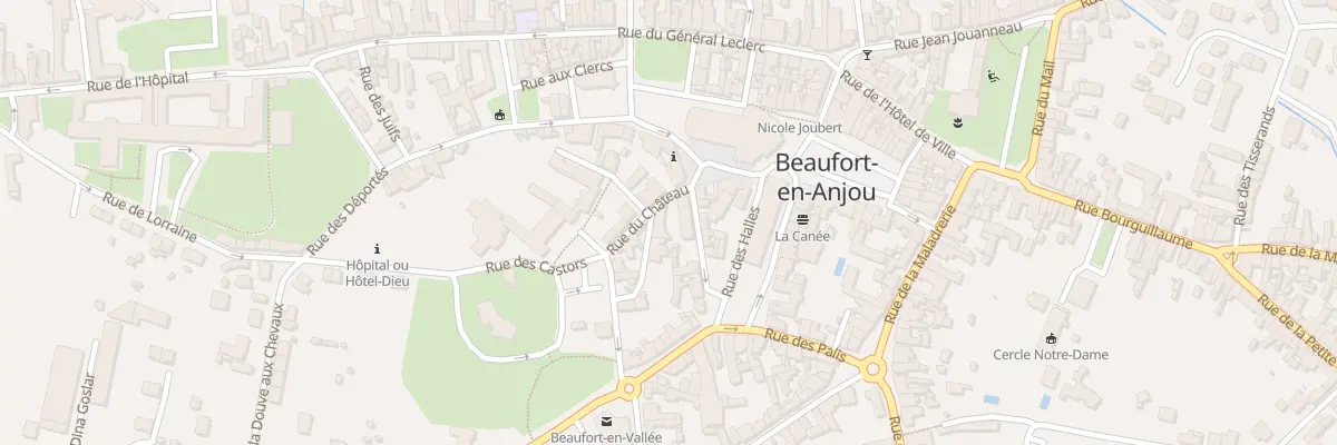 Plan du 1 Rue du Château à Beaufort-en-Anjou
