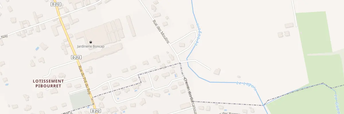 Plan du 22 Rue des Moulins à Bénéjacq