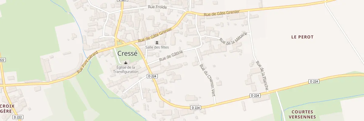 Plan du 20 Rue de Gatine à Cressé