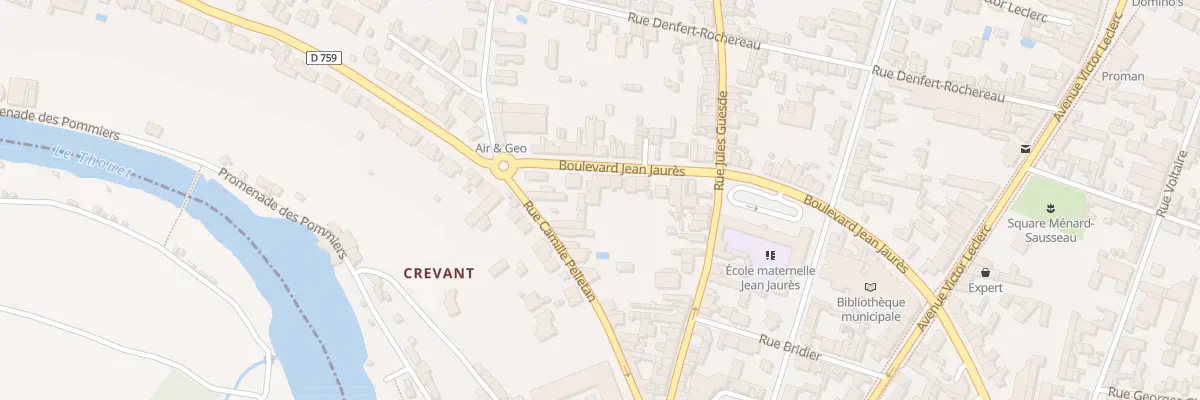 Plan du 25 Bd Jean Jaurès à Thouars