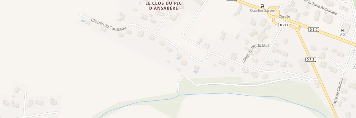Plan du 17 Che du Cousseau à Nousty