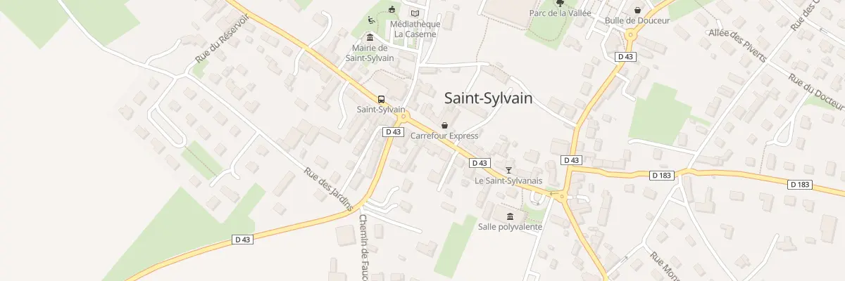 Plan du 6 Rue du Dix Huit Juillet 1944 à Saint-Sylvain