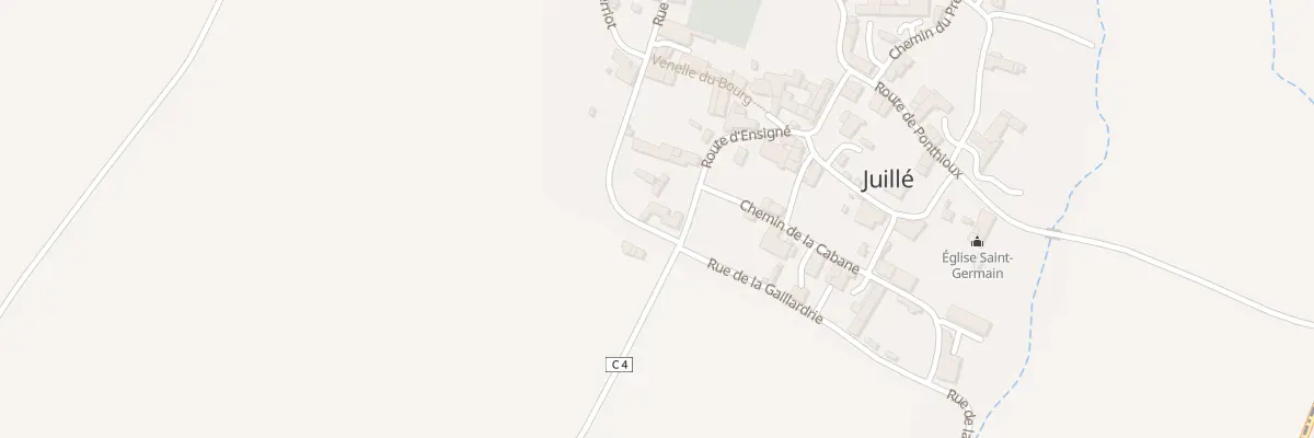 Plan du 2 Rue de Chaillou à Juillé