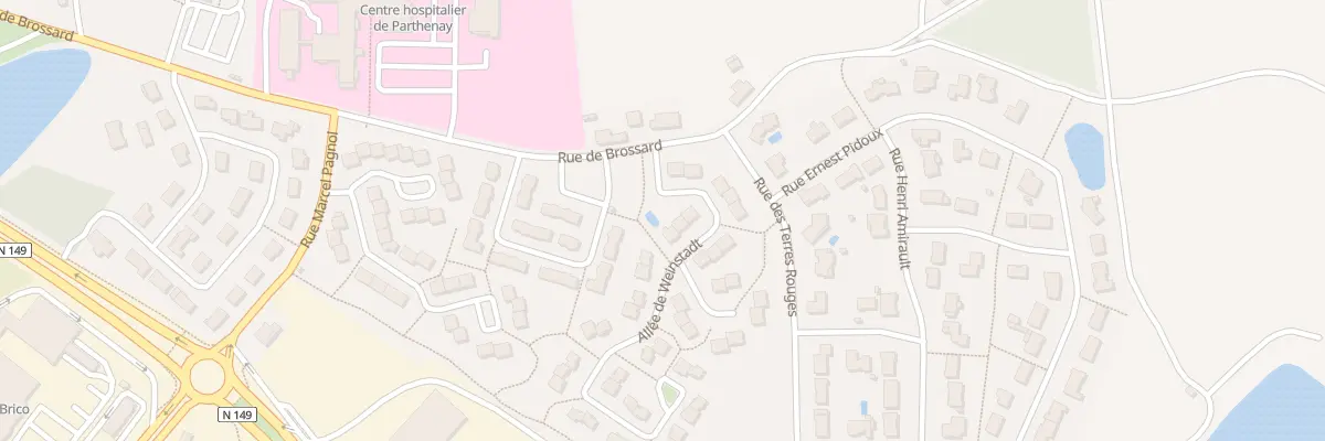 Plan du 6 All de Weinstadt à Parthenay