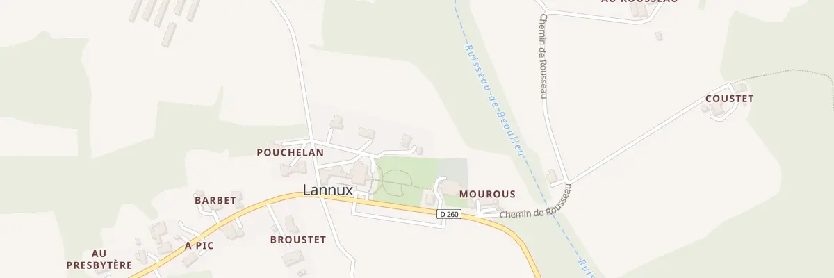 Plan du 87 Chem de Janou à Lannux
