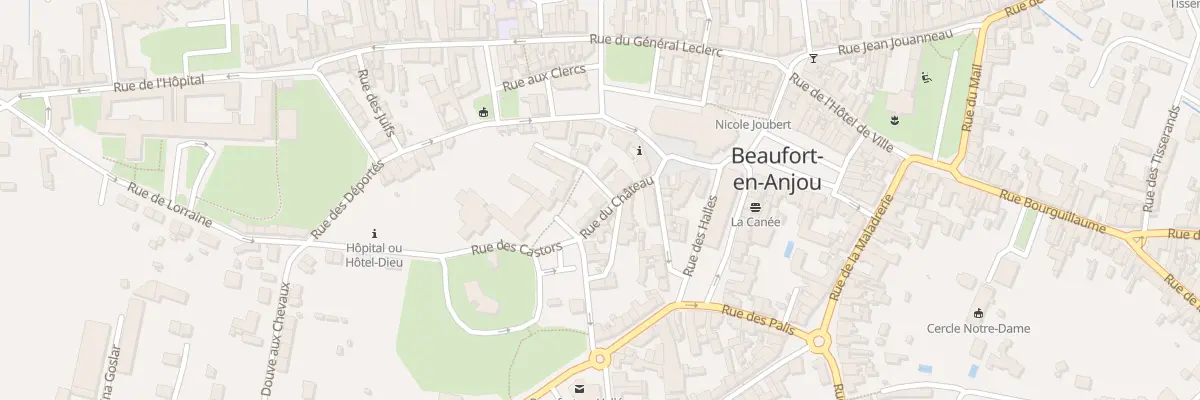 Plan du 6 Rue du Château à Beaufort-en-Anjou