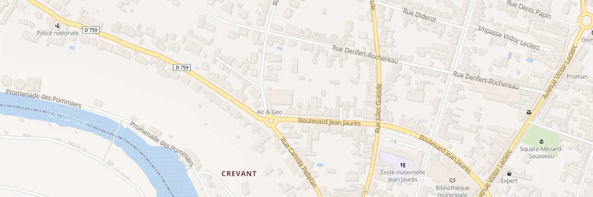 Plan du 68 Bd Jean Jaurès à Thouars