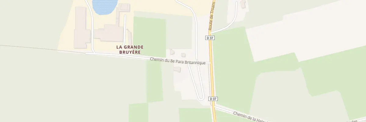 Plan du 5000 Che du 8ème Para Britannique à Bavent