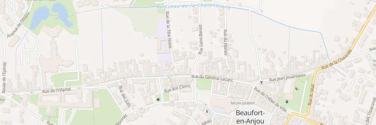 Plan du 1 Sq Eugene Gillot à Beaufort-en-Anjou